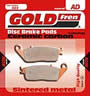 sintered brake pad "AD" - good on dry and wet, suitable for common street riding: street, custom, cruiser, scooter